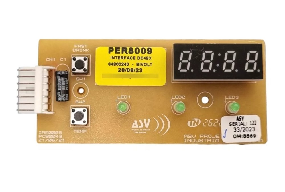 Placa Eletrônica compatível Electrolux DC49X - bivolt - 64800243